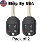 Ford Lincoln 4-Button Remote Head Key (315 MHz) - High-Security Aftermarket